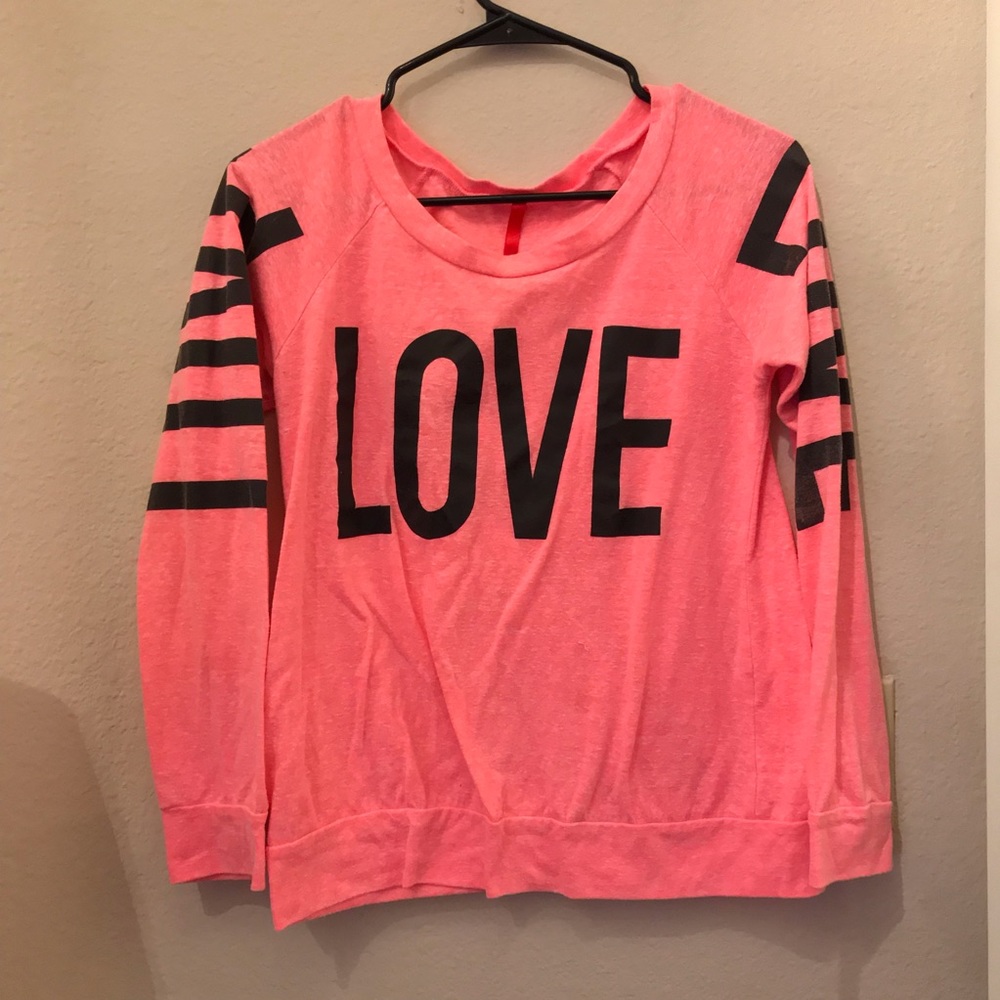 Neon Pink “LOVE” Shirt